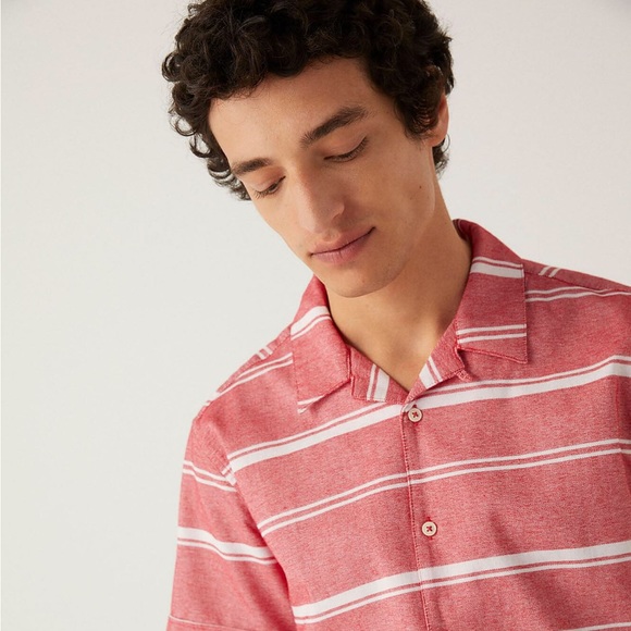 Springfield Short Sleeve Button Down Camp Shirt, size XL - Picture 3 of 11